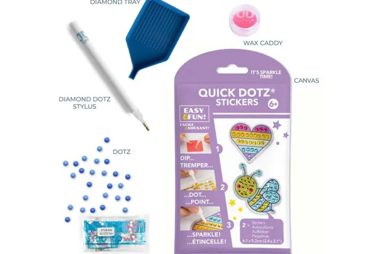 Diamond Dotz BIG DOTZ Sticker Kit – Love Buzz 2pc Set
