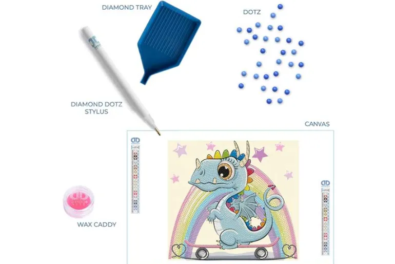 Diamond Dotz DOTZIES Kit – Dragon Skate