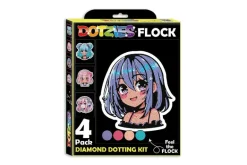 Diamond Dotz DOTZIES Neon Flock Kit – Anime Girls 4pc Set