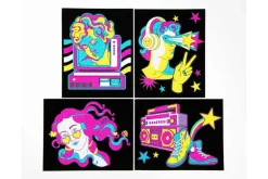 Diamond Dotz DOTZIES Neon Flock Kit – Anime Girls 4pc Set