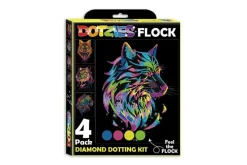 Diamond Dotz DOTZIES Neon Flock Kit – Wild 4pc Set
