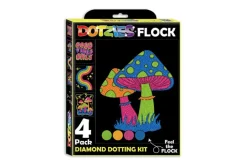 Diamond Dotz DOTZIES Neon Flock Kit – Good Vibes 4pc Set