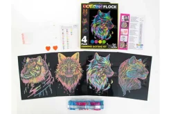 Diamond Dotz DOTZIES Neon Flock Kit – Mandalas 4pc Set