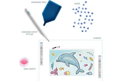 Diamond Dotz DOTZIES Zipper Pouch Kit – Dolphin Party