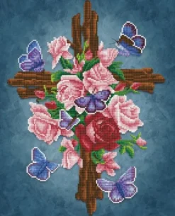Diamond Dotz – Flower Cross