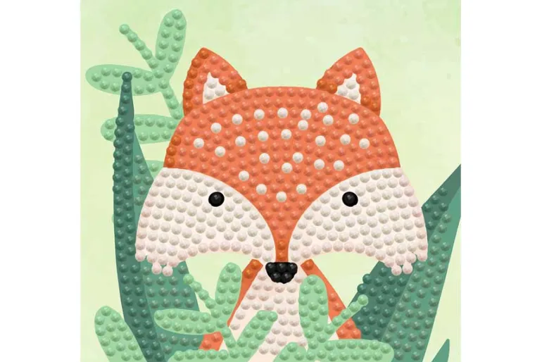 Diamond Dotz Framed Kit – Woodland Tiger