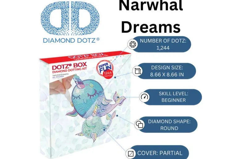 Diamond Dotz Kit – Dotz Box – Sleepy Time Dragon