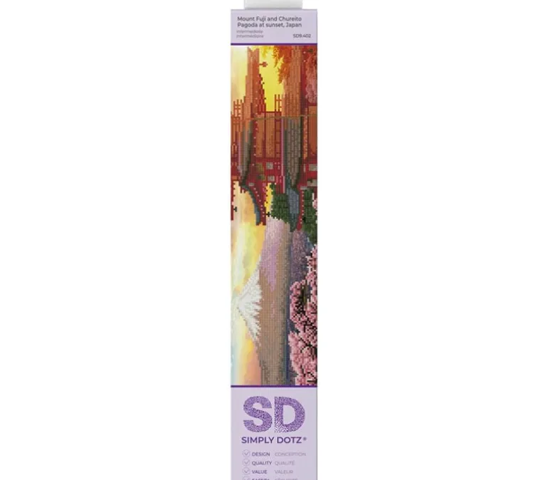 Diamond Dotz Mt Fuji Chureito Pagoda Sunset Kit