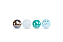 Diamond Star Glass Sphere Figurines – 1 Sphere – Color Shipped is Randomly Picked
