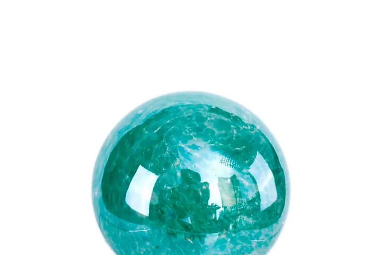 Diamond Star Glass Sphere Figurines – 1 Sphere – Color Shipped is Randomly Picked