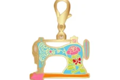 Diamond Star Quilt Block Enamel Zipper Pull Charm