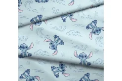 Disney Ariel and Flounder Under the Sea on Pink Fabric