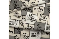 Disney Minnie Mouse Floral Fantasy on Pink Fabric