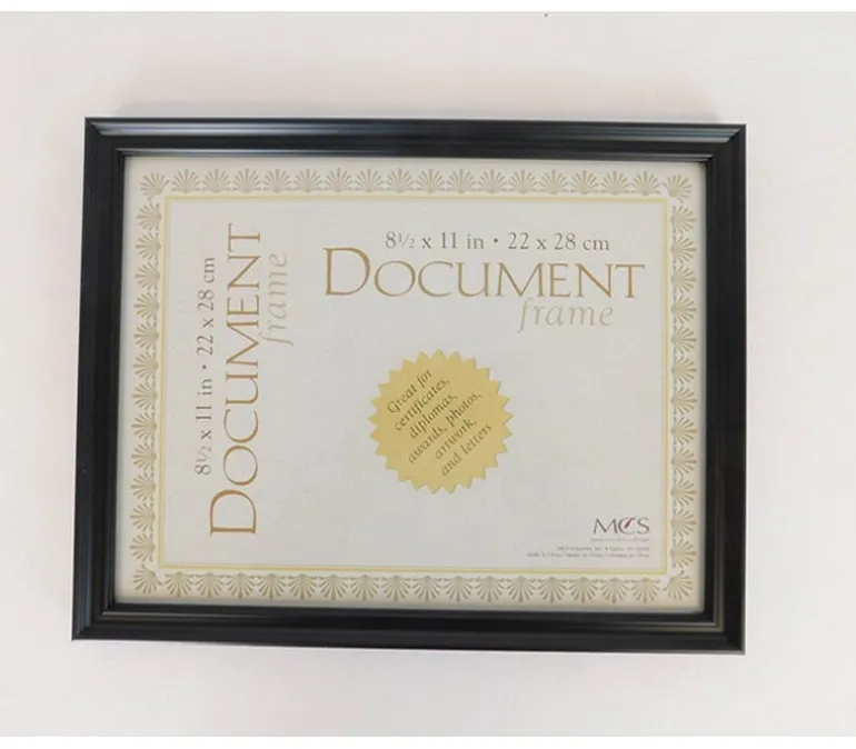 Document Frame – 8.5-inch x 11-inch – Black