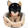 8″ Dog In Bed Plush