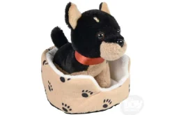 8″ Dog In Bed Plush