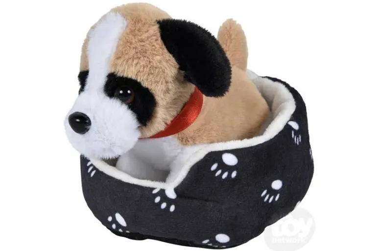 8″ Dog In Bed Plush