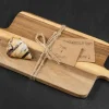 Double-Handle Wood Charcuterie Board