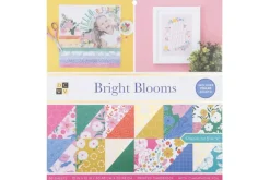 Double-Sided Cardstock Stack 12″X12″ – Indigo Kraft & Rose Gold