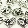 Double Sided Heart Split Design – Antique Silver Plated