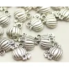 Double Sided Pumpkin Charm – Antique Silver Plated