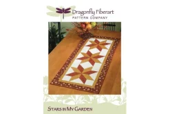 Dragonfly Fiberart Pattern Co Stars in My Garden Runner Pattern