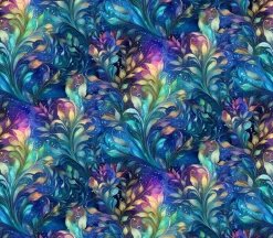 Dragonfly Illusion Leafy Vine in Multicolor