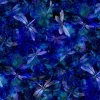 Dragonfly Illusion Tossed Dragonflies in Night Blue