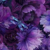 Dragonfly Mist Purple Floral 108-inch Quiltback