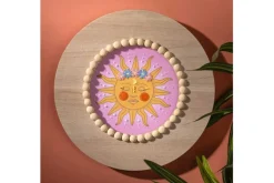 Dreamy Sun Stamped Embroidery Kit with 6-inch Hoop