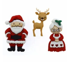 Dress It Up Buttons – Mr And Mrs Claus