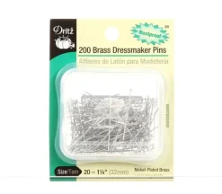 Dritz Dressmaker Brass Dressmaker Pins – 200 Piece