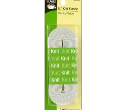 Dritz Elastic Knit – 1/4-inch x 3-yard – White
