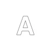 Dritz Iron On Letters Block 1-inch White