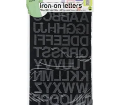 Dritz Iron On Letters Block 1-inch Black
