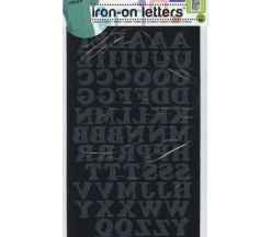 Dritz Iron On Letters Cooper 3/4-inch Black