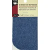 Dritz Patch Iron On – 5-inch x 5-inch – Denim Faded Blue – 2 Piece