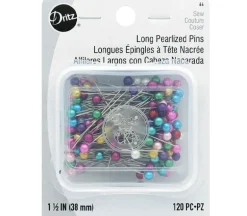 Dritz Pins Long – Pearlized Pins – Size 24 – 120 Piece