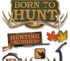 3D Stickers – Born To Hunt