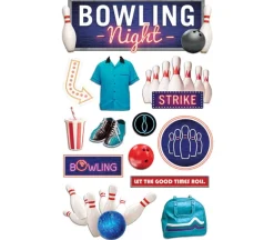 3D Stickers – Bowling Night