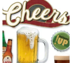 3D Stickers – Cheers Beer