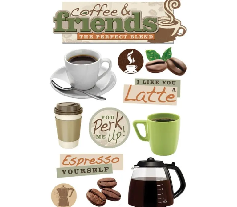 3D Stickers – Coffee Talk