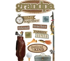 3D Stickers – Grandpa