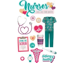 3D Stickers – Nurse