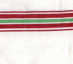 Dunroven House Christmas Border Tea Towel Green / Red – 400-104