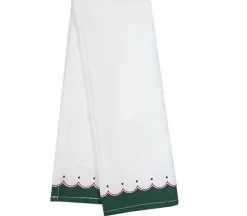 Dunroven House Christmas Border Tea Towel Green / Red – 400-104