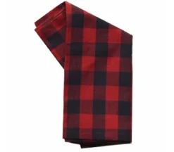 Dunroven House Christmas Border Tea Towel Bright Red and Green, #400-100
