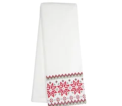 Dunroven House Honeycomb Dijon and White Towel K351-D