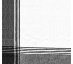 Dunroven House McLeod Border Towel – Lime on White