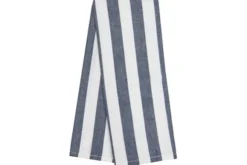 Dunroven House Navy, Chambray & Light Blue Large Check Tea Towel